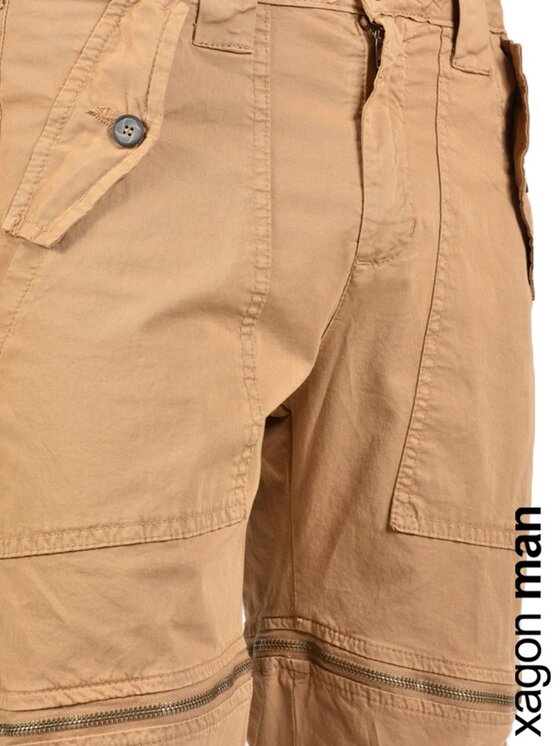 Xagon Xagon Pantaloni di tessuto P21032-S413C Marrone Slim Fit