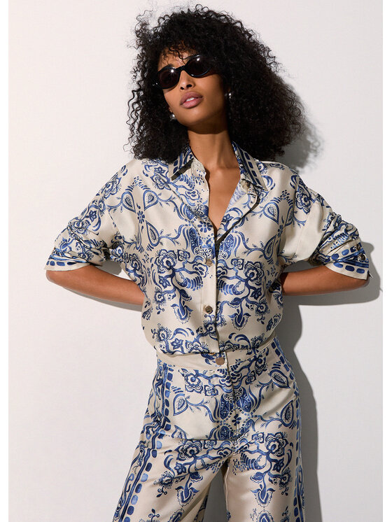 Liu Jo Liu Jo Camicia CA6229TS555P9652 Azzurro chiaro Loose Fit