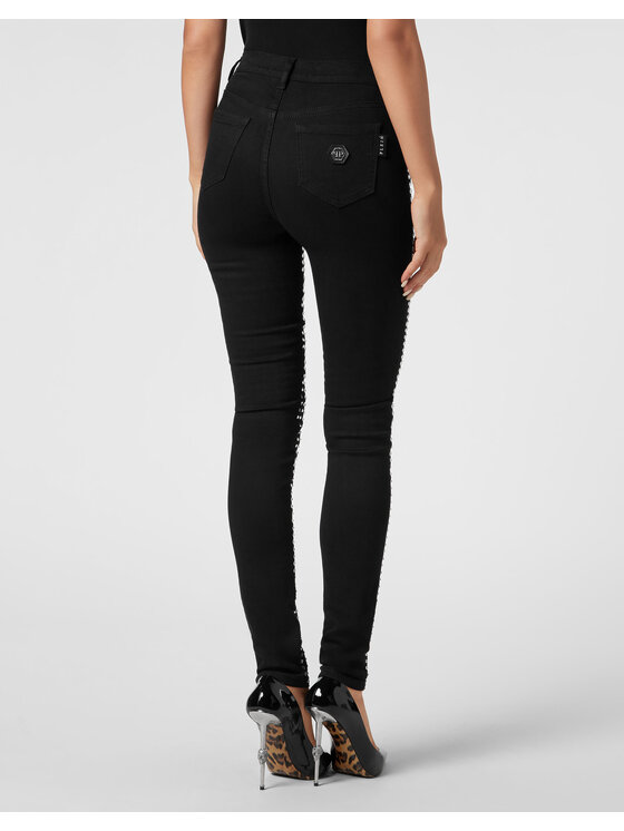 PHILIPP PLEIN PHILIPP PLEIN Jegginsy 7901 Czarny