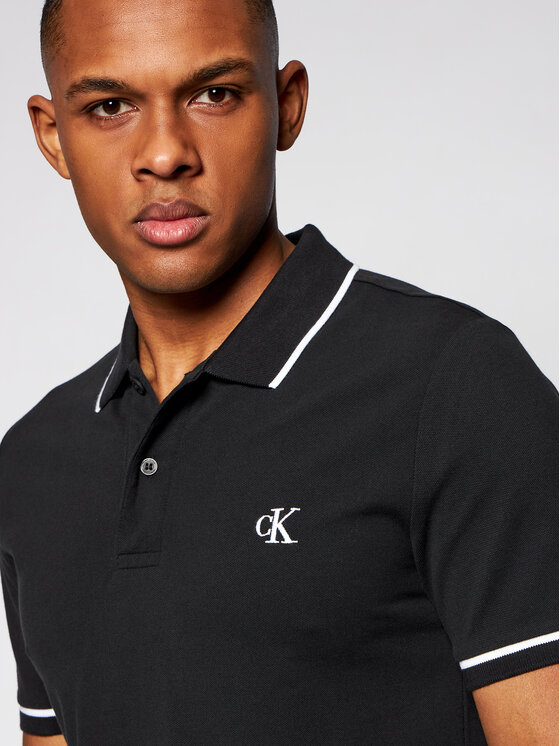 Calvin Klein Jeans Calvin Klein Jeans Polo J30J315603 Μαύρο Slim Fit