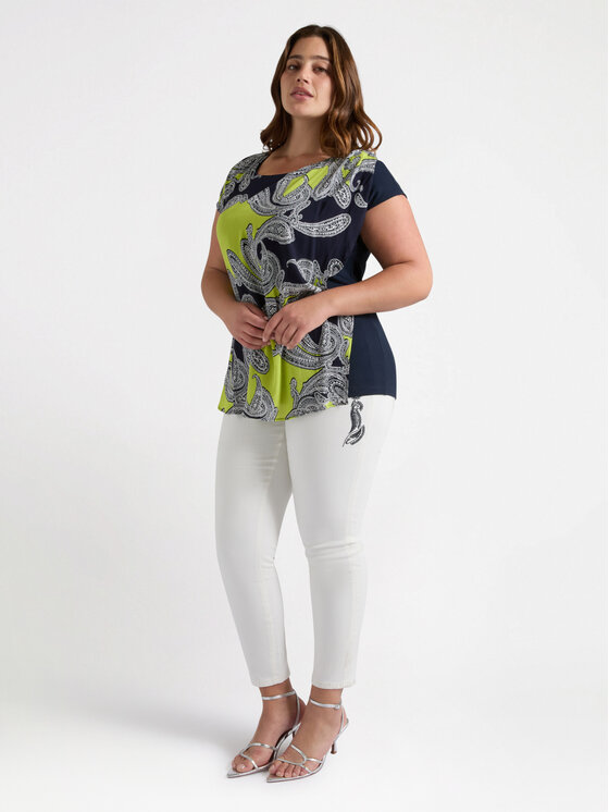 Fiorella Rubino Fiorella Rubino Bluzka 2520L000647N0Z4 Zielony Regular Fit