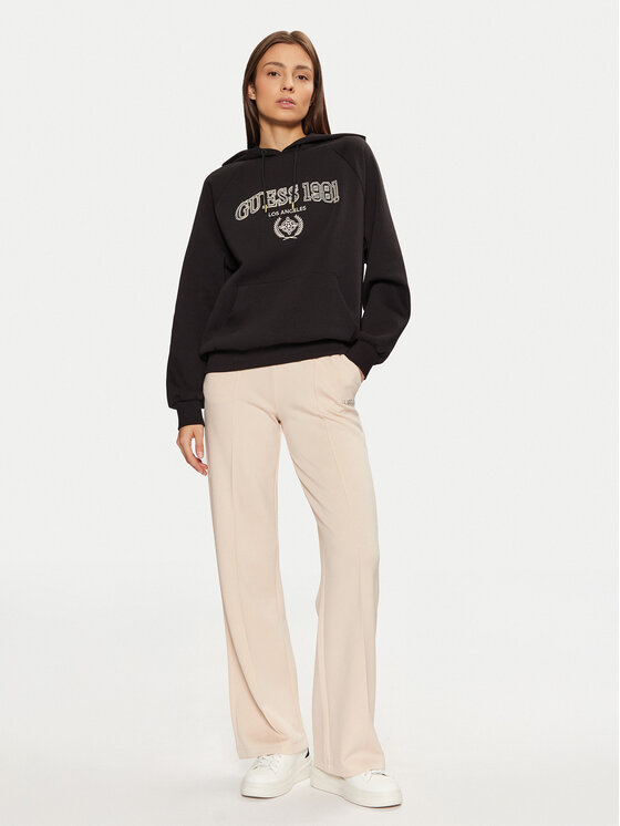 Guess Guess Bluză V5RQ02 KCLD1 Maro Regular Fit
