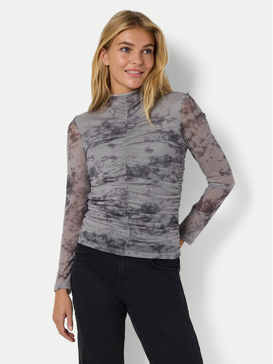 Noisy May Noisy May Bluzka Iggy 27031592 Szary Slim Fit