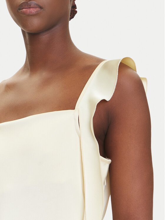 Vero Moda Vero Moda Коктейльна сукня Eloisa 10340914 Бежевий Slim Fit