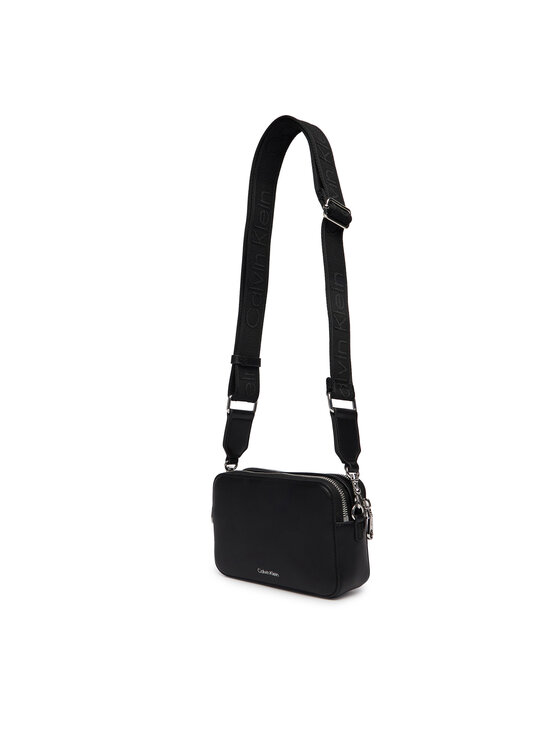 Calvin Klein Calvin Klein Geantă Webbing Double Strap Camera Bag LV04F3165G Negru