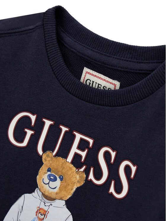 Guess Guess Μπλούζα N6YQ05 K4096 Σκούρο μπλε Regular Fit