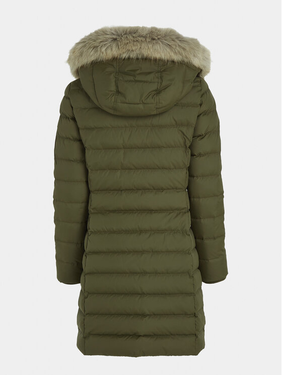 Tommy Jeans Tommy Jeans Daunenjacke Essential DW0DW09060 Khakifarben Slim Fit