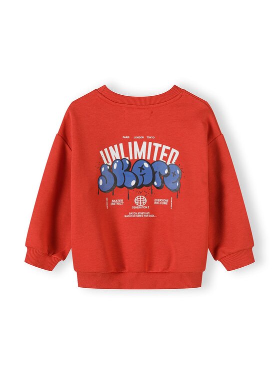minoti minoti Bluza 29FLEECE202 Czerwony Regular Fit