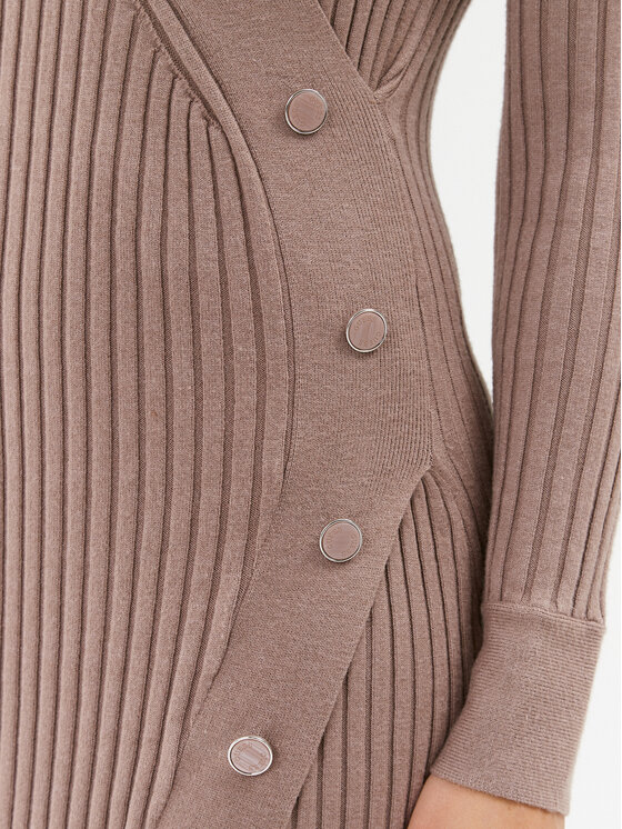 Guess Guess Strickkleid W3BK39 Z2V42 Beige Bodycon Fit