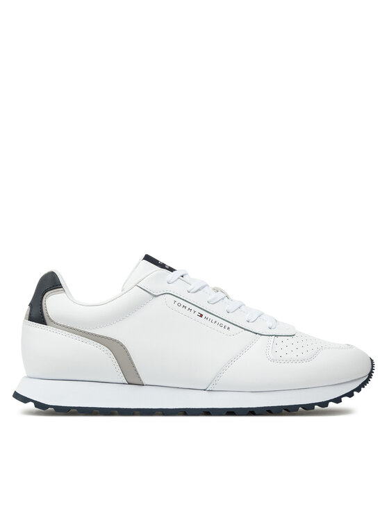 Tommy Hilfiger Snīkeri New Runner Eva Mix Lth Flag FM0FM05453 Balts