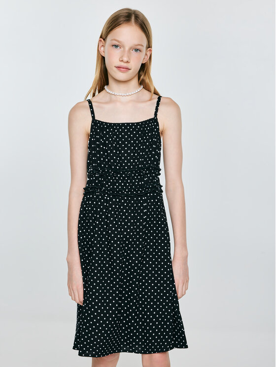 BIG STAR BIG STAR Sukienka letnia MIRCESI Czarny A-Line Fit