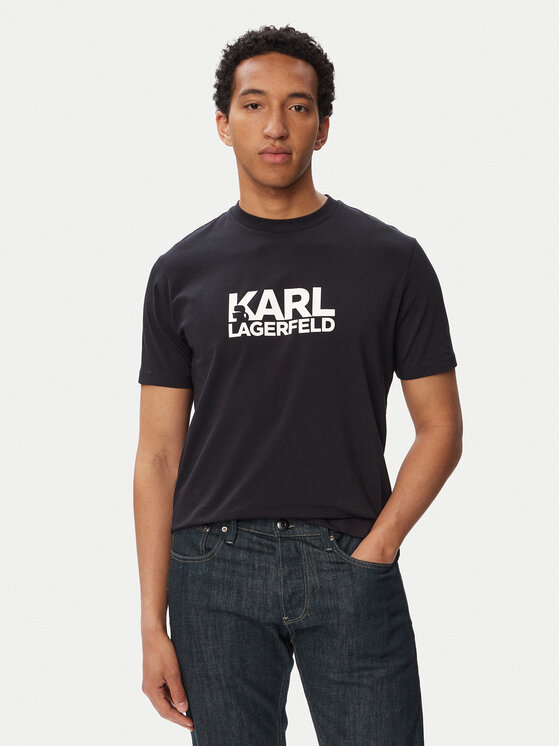 KARL LAGERFELD KARL LAGERFELD T-särk 755780 563235 Tumesinine Regular Fit