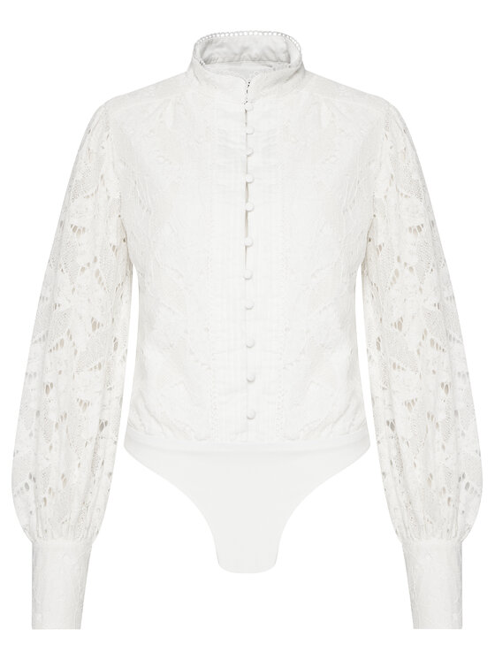 Bardot Bardot Боді Remy 59730TB1 Білий Regular Fit