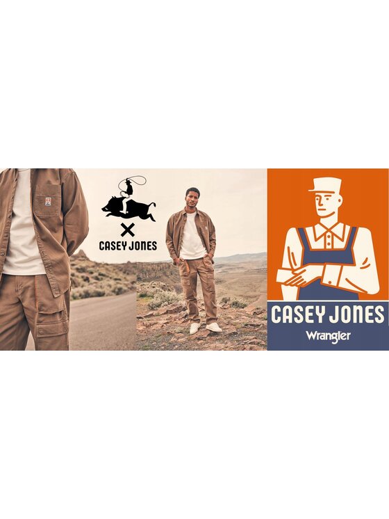 Wrangler Wrangler Pantaloni di tessuto CASEY JONES CARGO Nero Regular Fit