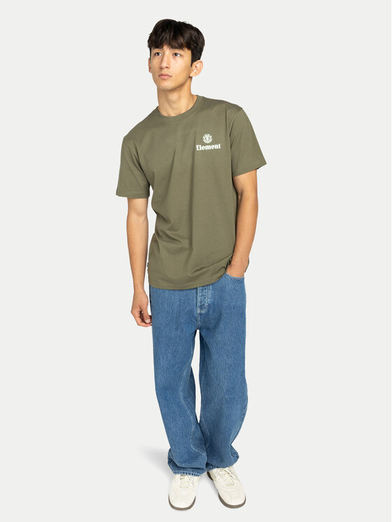 Element Element T-Shirt Epic ELYZT00578 Χακί Regular Fit