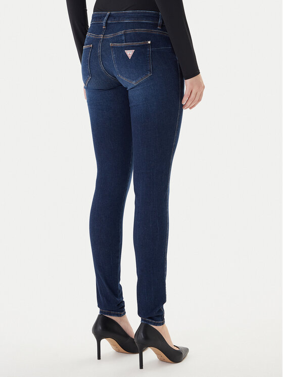 Guess Guess Jeansy W2YAJ2 D4Q03 Niebieski Skinny Fit