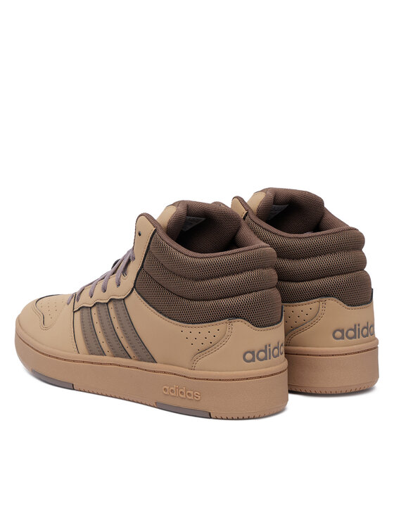 adidas adidas Sneakersy Hoops Mid Classic KI7495 Brązowy jasny