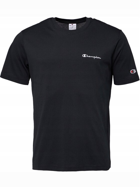 Champion Męski T-Shirt, rozmiar M, Czarny, 221798-KK001