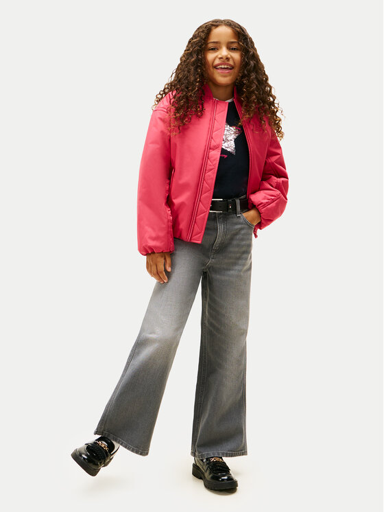 Tommy Hilfiger Tommy Hilfiger Jeansy Mabel KG0KG09286 Šedá Wide Leg