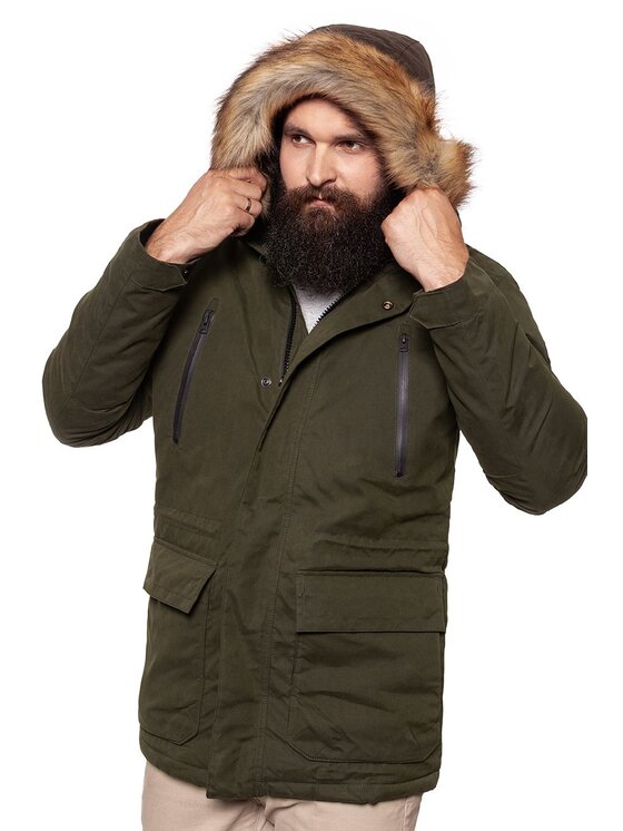 Wrangler Wrangler Kurtka zimowa PARKA Zielony Regular Fit