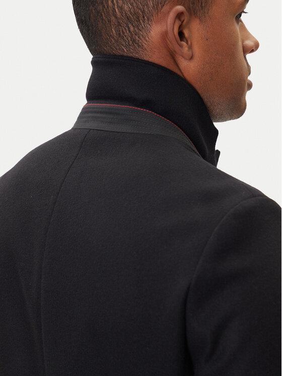 HUGO HUGO Vuneni kaput Migor2541 50546528 Crna Slim Fit