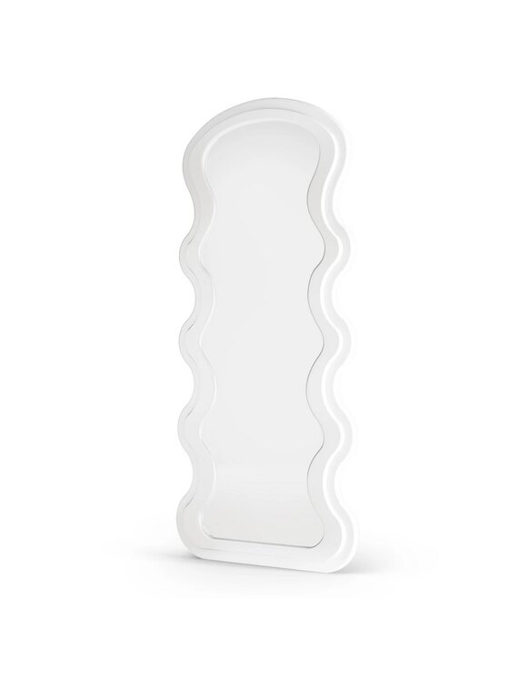 MIAhome MIAhome Lustro w nieregularnej ramie 177x75 cm Biały