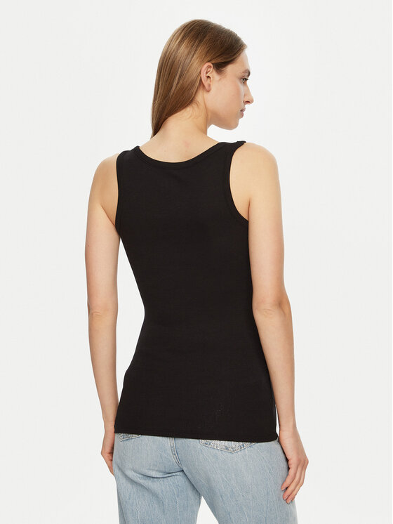 Guess Guess Τοπ W5RP03 KA0H1 Μαύρο Regular Fit