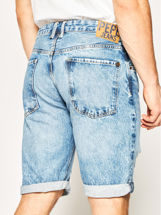 Pepe Jeans Pepe Jeans Džínové šortky PEPE ARCHIVE Callen PM800707 Modrá Relaxed Fit