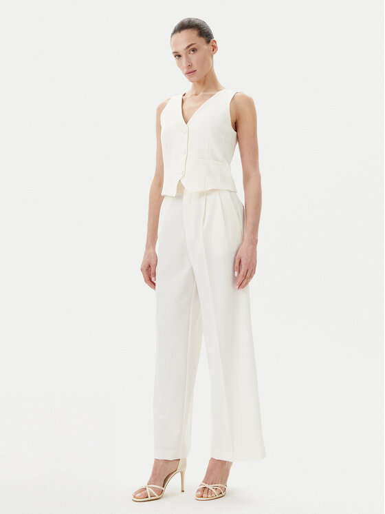 Rinascimento Rinascimento Vestă elegantă CFC0123672003 Écru Regular Fit