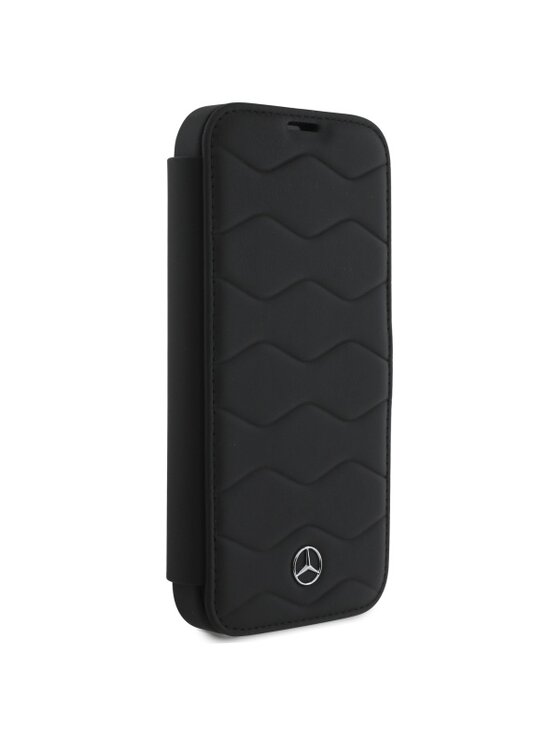Mercedes-Benz Mercedes-Benz Etui na telefon MB Waves Leather Czarny