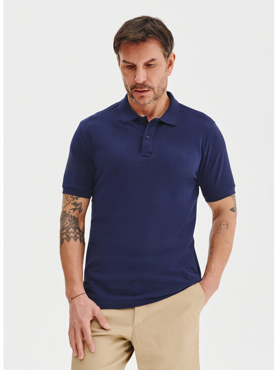 Pako Lorente Pako Lorente Polo P25BN-TX-001 Granatowy Classic Fit