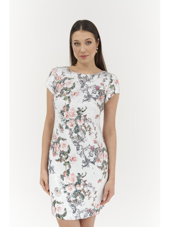 Ciepielewska Ciepielewska Sukienka MIRANDA Biały Flattering Fit