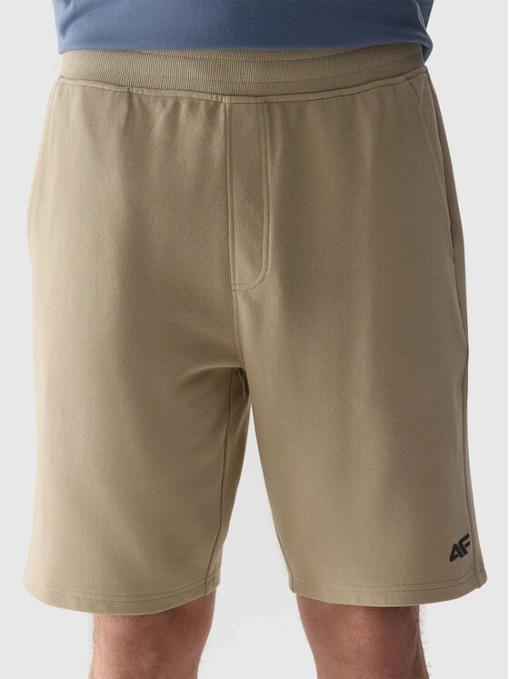 4F 4F Pantaloncini sportivi 4FWSS26TSHOM1000-83S Marrone Regular Fit