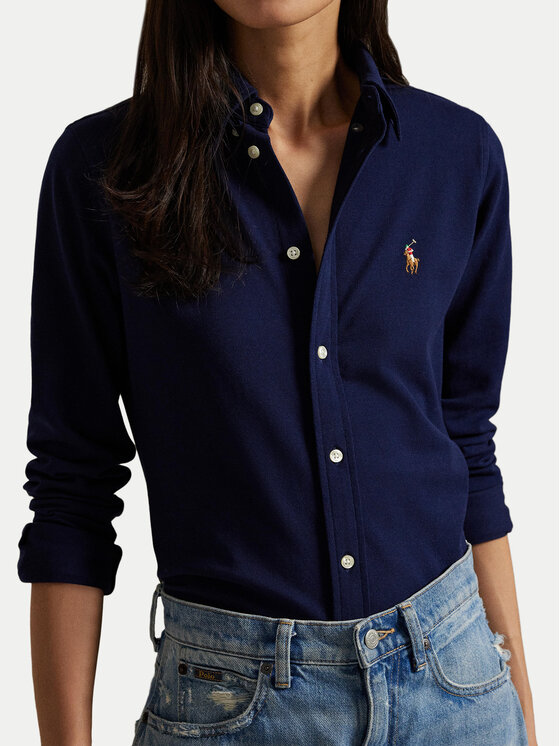 Polo Ralph Lauren Polo Ralph Lauren Košeľa 211924258016 Tmavomodrá Slim Fit