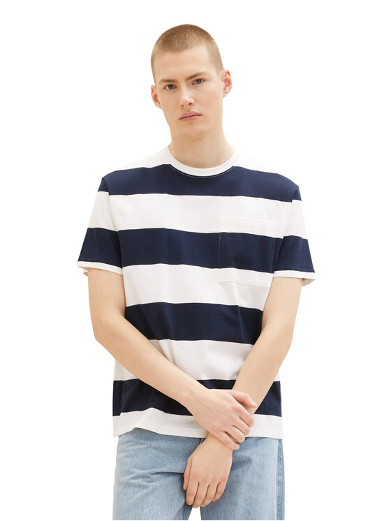 Tom Tailor Denim Tom Tailor Denim T-Shirt 1035597 Σκούρο μπλε