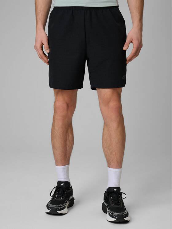 4F 4F Szorty sportowe ATHLETIC Czarny Regular Fit