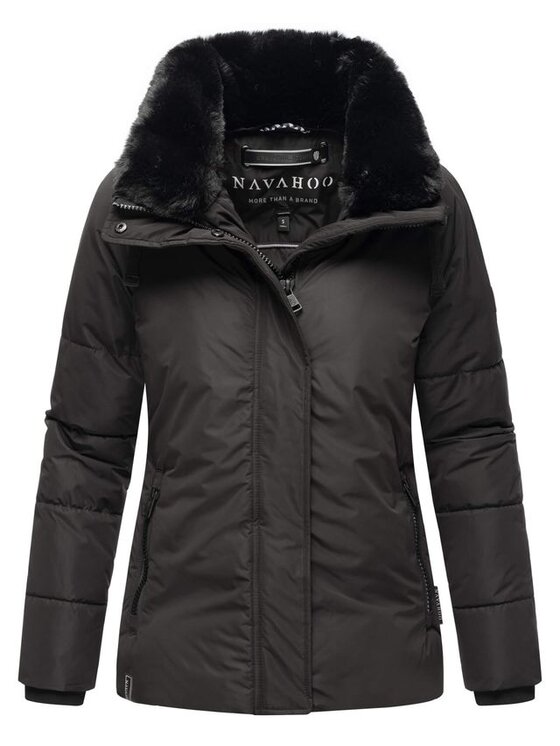 Navahoo Navahoo Kurtka zimowa Frostii Czarny Casual Fit