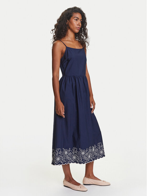 United Colors Of Benetton United Colors Of Benetton Rochie de vară 4KUSDV0B7 Bleumarin Regular Fit