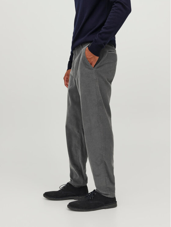 Jack&Jones Jack&Jones Medžiaginės kelnės 12237547 Pilka Tapered Fit