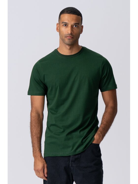 TeeShoppen TeeShoppen T-Shirt 'Basic Collection' Zielony Regular Fit