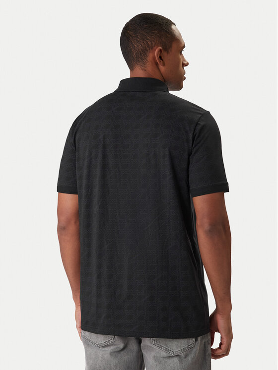 KARL LAGERFELD KARL LAGERFELD Pólóing 745071 561251 Fekete Regular Fit