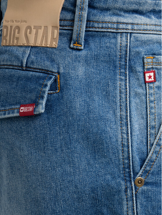 BIG STAR BIG STAR Kurtka jeansowa MORRIS Niebieski Bermuda Fit