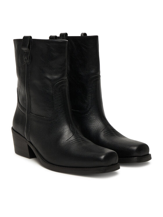 Weekend Max Mara Weekend Max Mara Botki Ranch 2525796034600 Czarny
