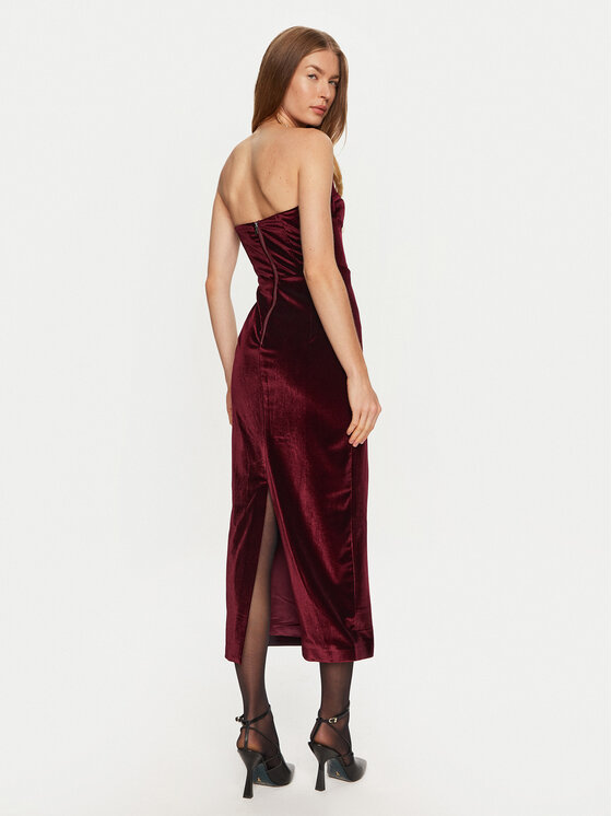 BARDOT BARDOT Kokteilikleit Camelia 59535DB Bordoopunane Slim Fit