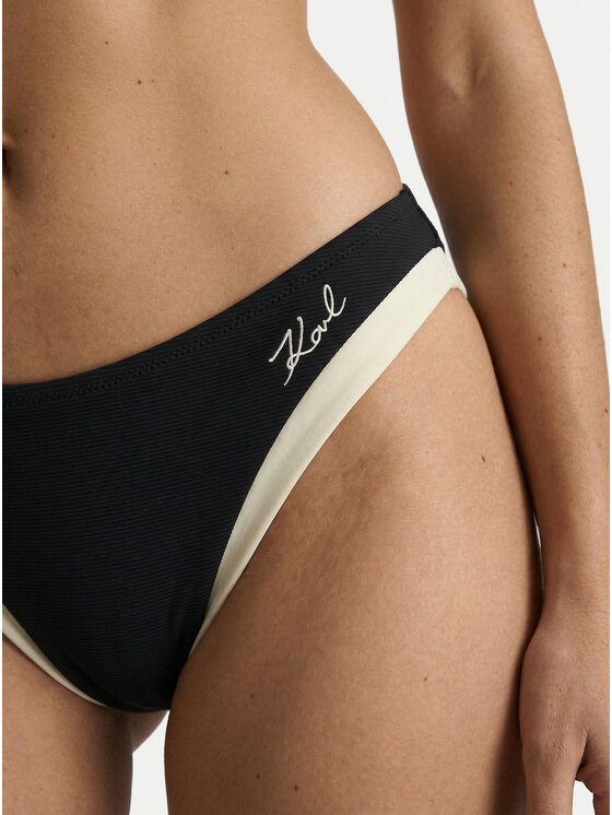 KARL LAGERFELD KARL LAGERFELD Dół od bikini B2W46023 Czarny