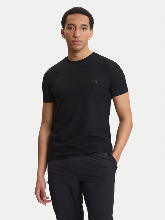 Guess Guess Póló M6RI19 KD202 Fekete Regular Fit