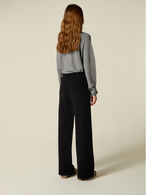 Oltre Oltre Spodnie materiałowe P612J002640N033 Czarny Baggy Fit