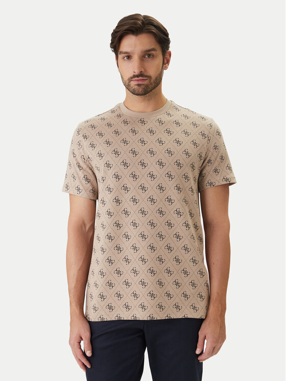 Guess Guess Тишърт M6GP34 K3200 Бежов Relaxed Fit