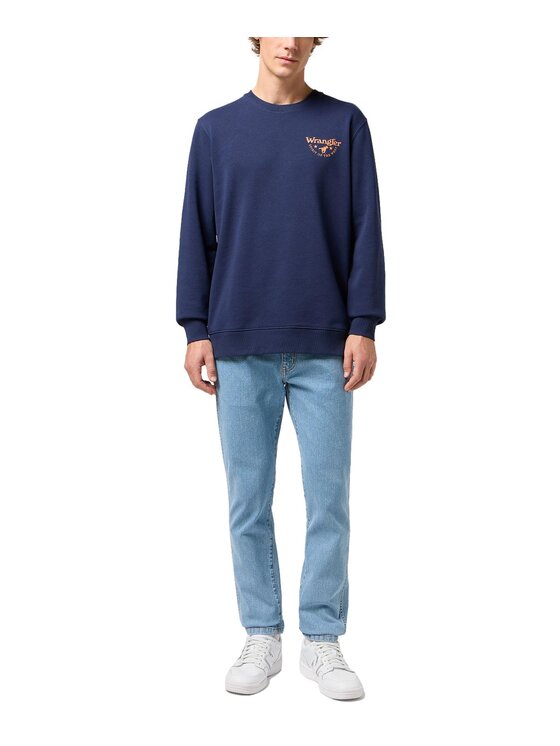 Wrangler Wrangler Bluza 112351253 Niebieski Regular Fit