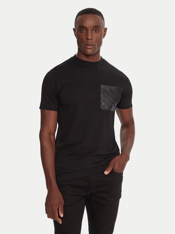 KARL LAGERFELD KARL LAGERFELD Tričko 755047 554225 Čierna Regular Fit